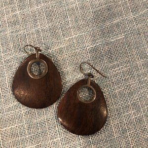 Noonday wooden earrings